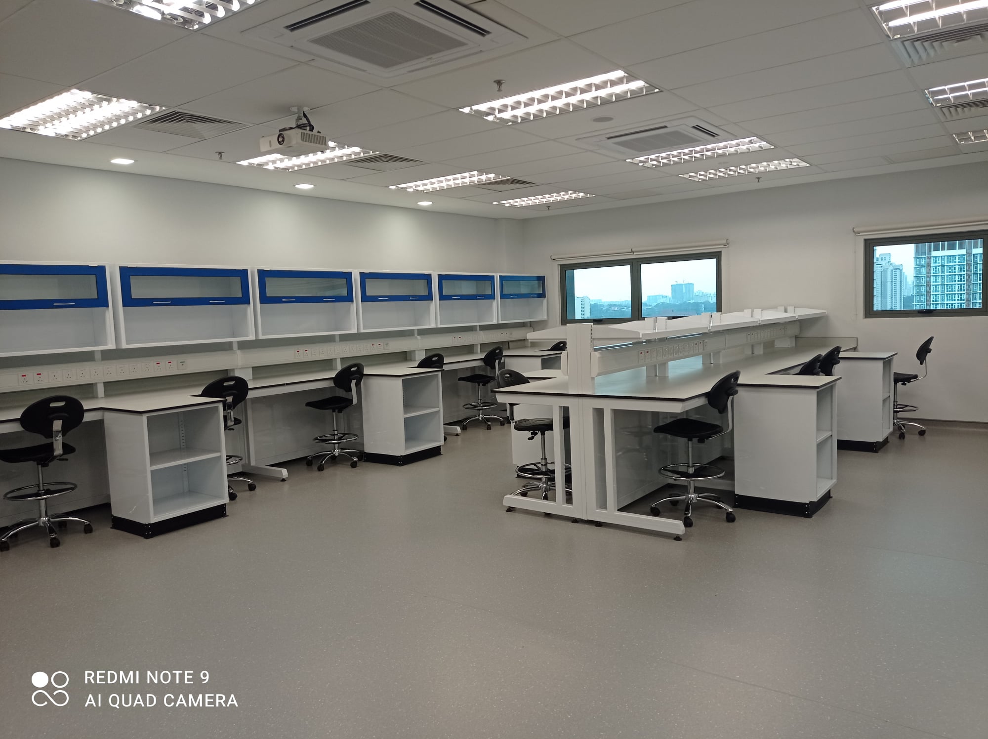 Electronic & Physics teaching lab with Anti- Static surface material and  Working Surface Grounding, Kuala Lumpur(KL), Selangor, Malaysia