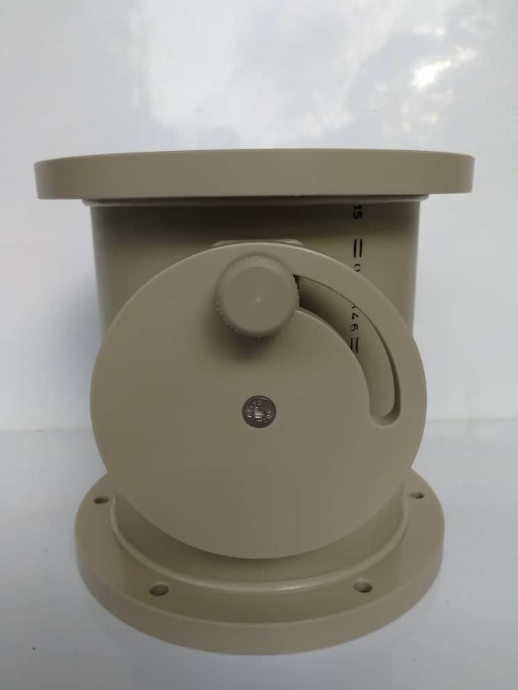 High-quality Grey Polypropylene Exhaust Manual Damper for Fume Hood or Canopy Exhaust System